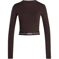 Adidas T-Shirt, langarm, crop, Damen Hyperglam