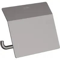 Hansgrohe HG Papierrollenhalter AddStoris mit Deckel brushed black