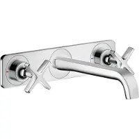 Axor Fertigset Axor Citterio E UP-3-L-Waschtischarmatur, Ausl. 220mm, Pl., chr