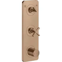 Hansgrohe Fertigset Axor Citterio E UP-Thermostat 380x120mm, m Pl., brush. r gol