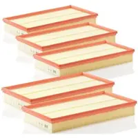 MANN-FILTER 5x Luftfilter C 37 153 für Audi Skoda VW Seat A3