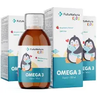 FutuNatura Omega 3 für Kinder - Flüssig mit essenziellen Omega-3-Fettsäuren (Dha und Epa) 450 ml Flüssigkeit