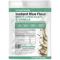Vitastrong Reismehl Weiße Schokolade & Vanille - leichtes Fit-Frühstück 1 kg Pulver