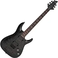 Schecter Omen Elite-6 See Thru Black Gear4music Exklusiv