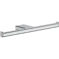 Hansgrohe AddStoris Doppelpapierrollenhalter, ohne Deckel, chrom