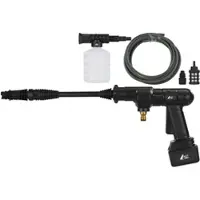 AGT Mobiler Akku-Druckreiniger mit Schaumdüse, 10bar, 33W, 1.500mAh, 22V