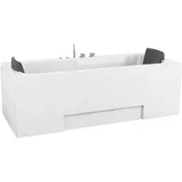 TroniTechnik Whirlpool Badewanne IOS 170cm x 75cm inkl. Spülfunktion, Hydromassage und Farblichtherapie, Sanitäracryl