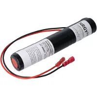 AccuCell Notleuchtenakku NiMH 3,6V 2500mAh L1x3 Baby C mit 300mm Kabel und Faston-Anschluß +2,8mm / -4,8mm ersetzt Gessler NICD_3625_STAB