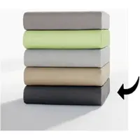 Dreamtex Jersey Spannbetttuch für Topper + Boxspringbett