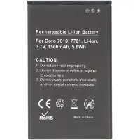 AccuCell Akku passend für Doro 7010, 7781, Li-ion, 3,7V, 1500mAh, 5,6Wh