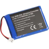 AccuCell Akku passend für Sony PS4 Wireless-Controller, Li-ion, 3,7V, 1800mAh, 6,7Wh
