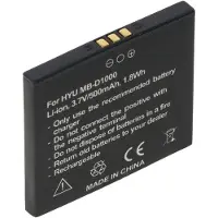 AccuCell Akku passend für Hyundai MB-D1000, Li-ion, 3,7V, 500mAh, 1,8Wh