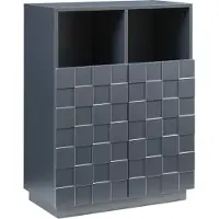 En.casa Highboard Bopibobro mit 2 Türen 86x64x36 cm Dunkelgrau