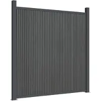 vidaXL Zaunelement WPC Grau 180x186 cm