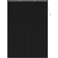 vidaXL Venetianer Jalousie Schwarz 213 x 140 cm PVC