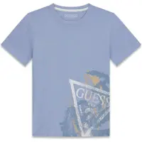 GUESS T-Shirt L6RI14 K8HM4 Himmelblau Regular Fit