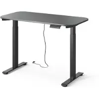 Vicco höhenverstellbarer elektrischer Schreibtisch Elevate Schwarz/Anthrazit 120 x 60 cm 2 Motoren, Model 58662