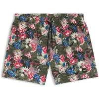 BOSS für Herren. 50508844 Grüner Badeanzug mit All-Over-Druck (M), Strandbekleidung, Polyester