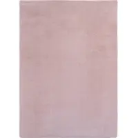 Carpetsale24 Läufer Teppich Rosa 60x100 cm  Waschbarer Kurzflor Teppich, rutschfest & weich, einfarbig Design für Schlafzimmer, Küche & Flur