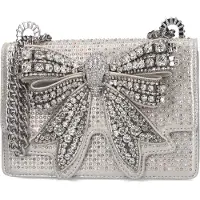 Kurt Geiger London Damen Handtaschen Bow Small Shoreditch - Zilver - Größe ONESIZE