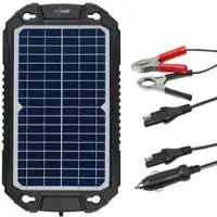 Revolt Solar-Ladegerät für Auto-Batterien, Pkw, Wohnmobil, 12 Volt, 10 Watt
