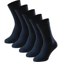 Schiesser Herren Socken, 5er Pack - "Bluebird", Baumwoll-Mix, uni/gemustert