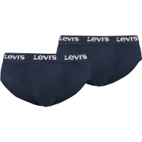 Levi's Herren Slips, 2er Pack - Repeat Logo Brief 2P, Logobund, Cotton Stretch, einfarbig