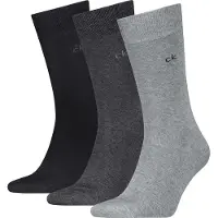 Calvin Klein Socken "CK MEN SOCK" 3 Paar, uni, Cotton-Mix, breiter Bund