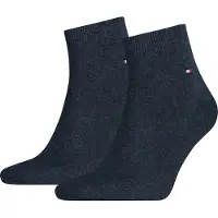 Tommy Hilfiger Kurzsocken "TH MEN QUARTER 2P" 2 Paar, weicher, elastischer Rippenbund, klassisches Logo