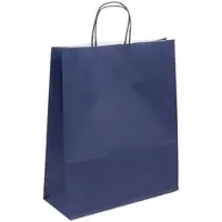 Gimex Boutique-Tasche mit verdrehten Griffen in MARINEBLAU 35 + 14 x 40 cm je 250 -