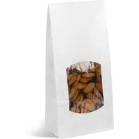 Gimex SOS-Lebensmittelbeutel mit Fenster mit glattem weißem Kraftpapier 250 ml pro 1200 -