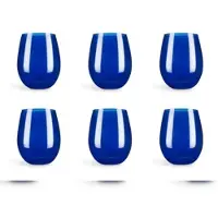 Excelsa 6er-Set Gläser Cobalto aus Glas 8,5x8,5x10 cm blau