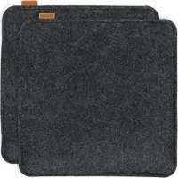 Miqio 2 er Set Sitzkissen 2 Sitzauflage mit Antirutschnoppen 35 x 35 cm