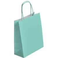 Gimex Boutique-Tüte mit verdrehten Griffen in WASSERGRÜN 23 + 12 x 30 cm je 250 -