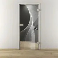 NOVADOORS Glasdrehtür »NOVA 634«, glänzend - transparent