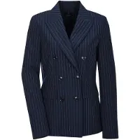 MADELEINE Jackenblazer "Blazer Longblazer mit Nadelstreifen" Doppelt gesetzte Knopfleiste