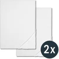Sleezzz Vital wasserdichtes Molton Spannbettlaken mit antibakterieller Silber Veredelung 140 x 200 cm Doppelpack
