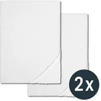 Sleezzz Doppelpack Vital wasserdichtes Molton Spannbettlaken mit antibakterieller Silber Veredelung 100 x 200 cm