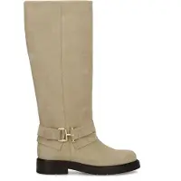 No Stress Beigefarbene Veloursleder-Stiefel | Größe 39