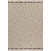 Carpetsale24 In & Outdoor Teppich Skandi Boho Stil Einfarbig Flachgewebe Wetterfest Wohnzimmer Balkon Terrasse Küchenteppich, Grösse: 80x250 cm
