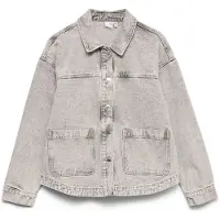 Vero Moda Hemdjacke in Light Grey Denim | Gr.: M