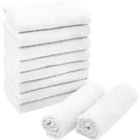 Zöllner Waschlappen Grado Set, weiß, 30 x 30 cm, Seiftuch, aus 100% Baumwolle, 400 g/m2, 10 Stück