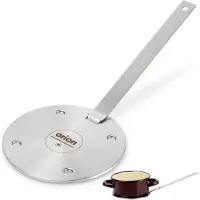 Orion Adapterplatte INDUKTIONSADAPTER Adapterscheibe aus Stahl für Kochtöpfe Kaffeekocher 13 cm