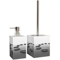 Sanilo Seifenspender »Black Stones«, 165 mm - 70 mm, Grau, Rechteckig