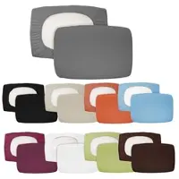 Mojawo 2er Pack Spannbezug Bezug für Nackenkissen Kissen Baumwolle 40x60cm