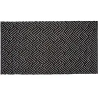 PAD Fußmatte "EDGE, Schmutzfangmatte", stone, schwarz, B:72cm H:13mm L:92cm, Kunstfaser, Teppiche, Fußmatte, modernes Design, In- und Outdoor geeignet, auch als Läufer erhältlich