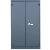 LÜLLMANN Aktenschrank 690258, aus Metall, feuerfest, abschließbar, 120 x 195 x 55 cm (B/H/T), anthrazit