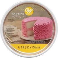 Wilton Runde Kuchenform aus Aluminium von Performance Pans, 6 x 2 Zoll.
