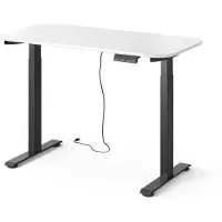 Vicco höhenverstellbarer elektrischer Schreibtisch Elevate Schwarz/Weiß 120 x 60 cm 2 Motoren, Model 58659