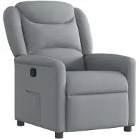 vidaXL Relaxsessel Hellgrau Stoff